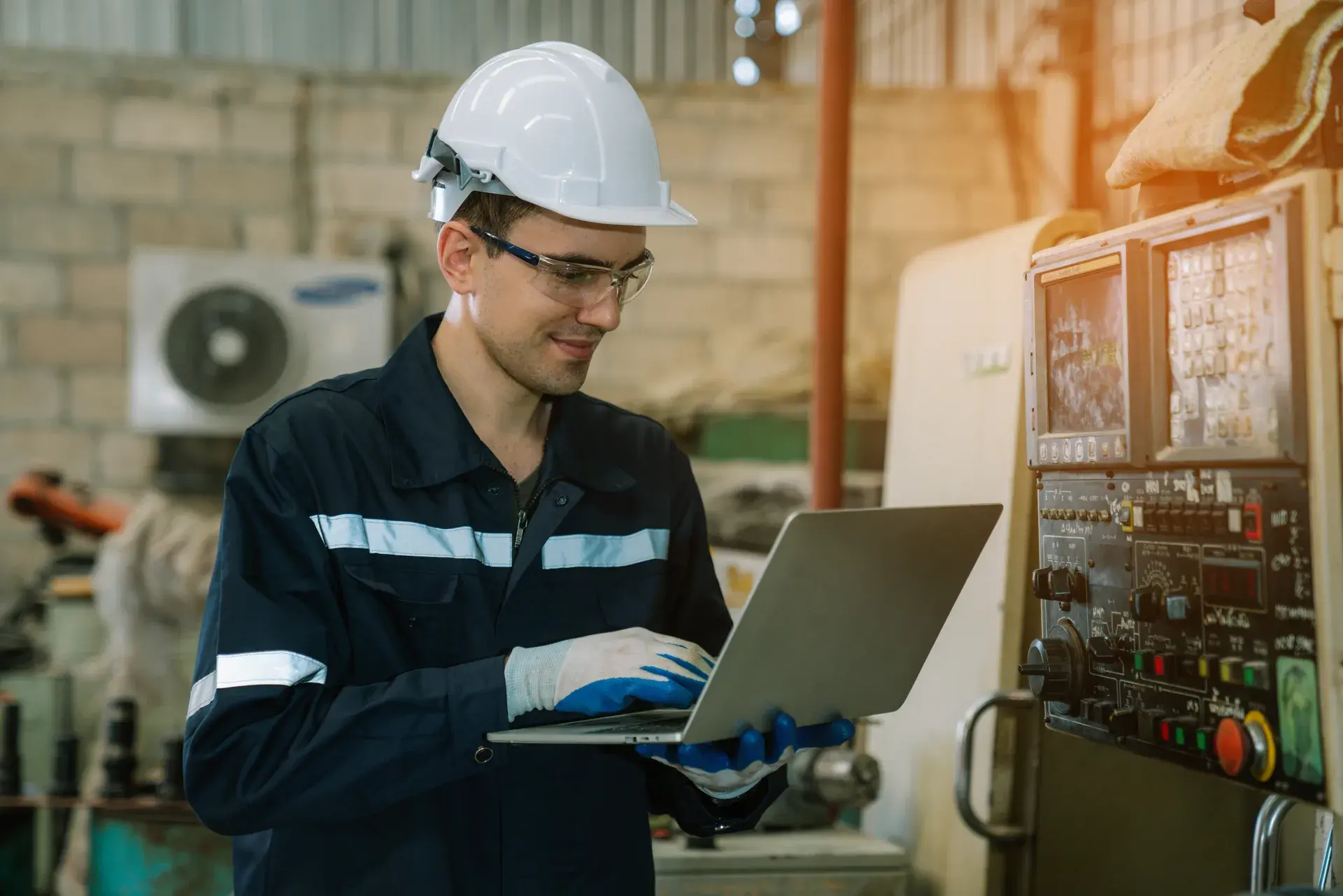 An Innovative Systems engineer commissioning a control system